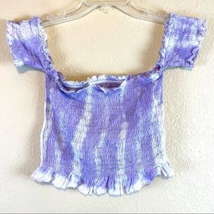 Kiwi + Punch Tie Dye Crop Top. NWT. Sz L
